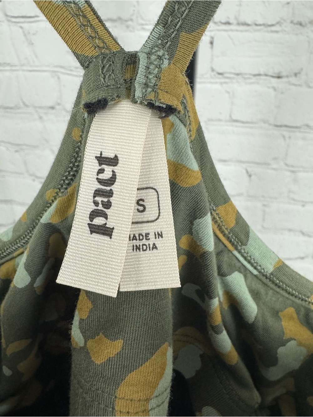Pact Organic Cotton Fit & Flare Midi Dress Green Leopard Print Size Small - Picture 4 of 8